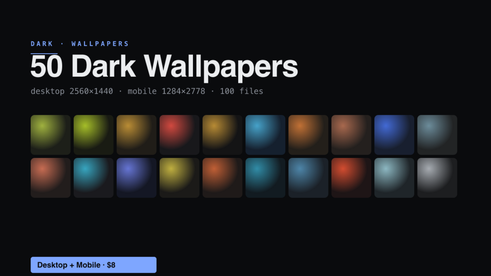 50 Dark Wallpapers product artwork