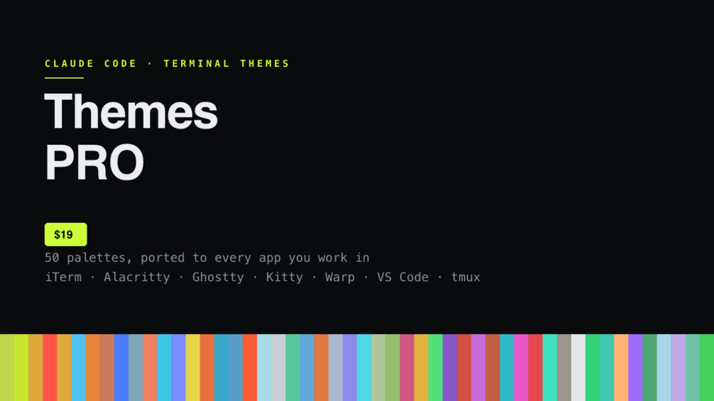 Claude Code Themes PRO product artwork