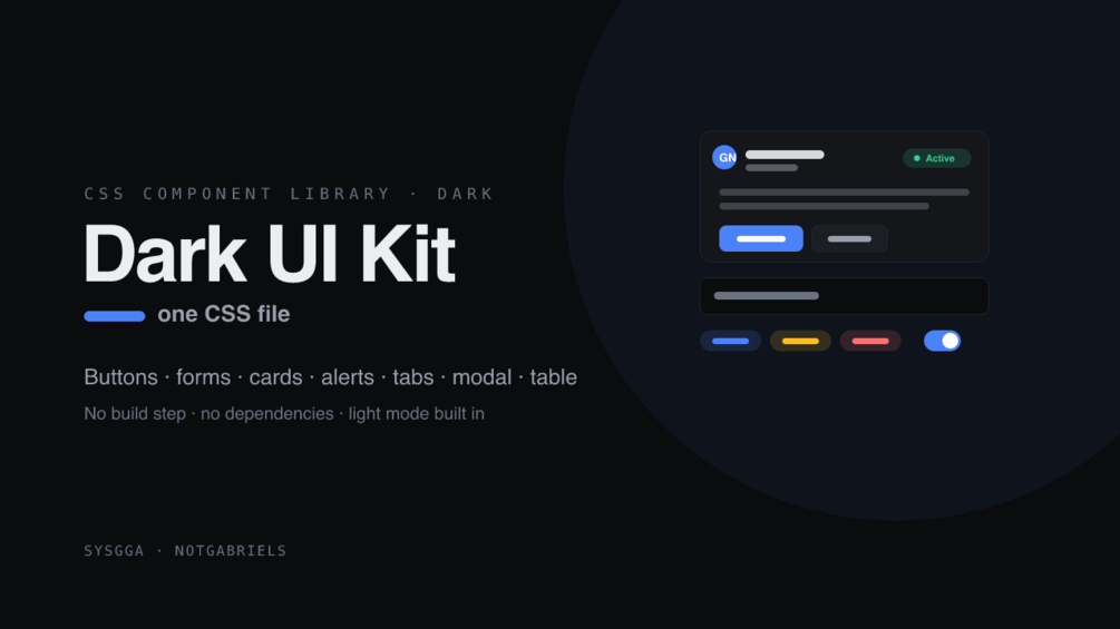 Dark UI Kit product artwork