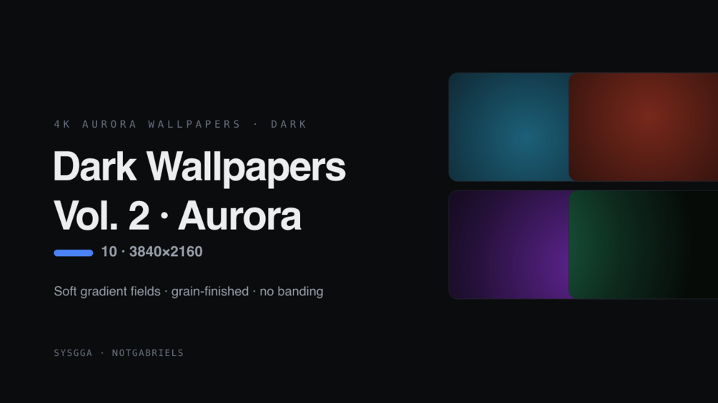 Dark Wallpapers Volume 2 Aurora product artwork