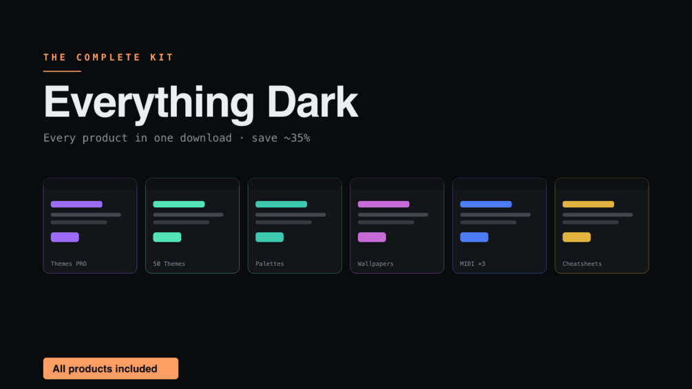 Everything Dark complete kit product artwork